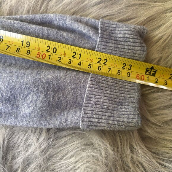 Cyrus Sweater Sz XL Turtleneck Ribbed Tunic Grey Winter Autumn Casual Knit Warm - Picture 9 of 9